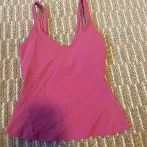 Lululemon pink full length align tank